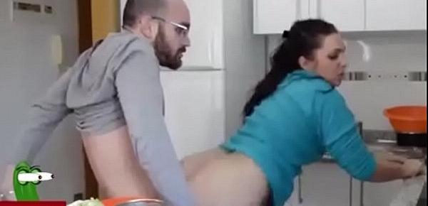  Hot Wife Fuck Hard by Husband- Latest Kitchen Sex